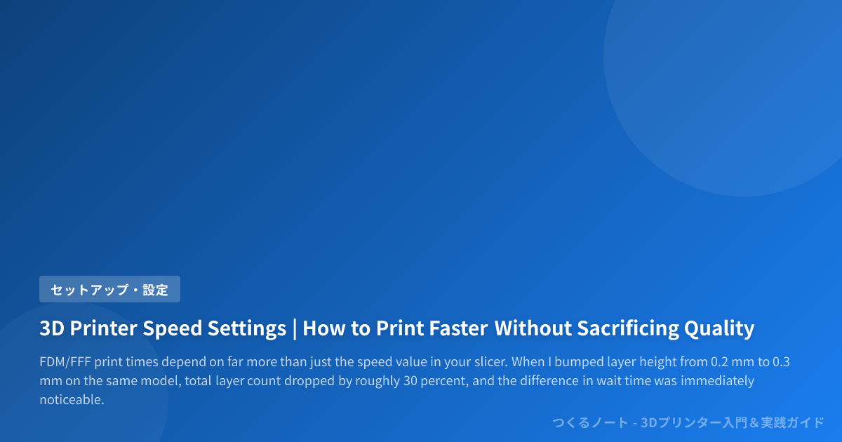 3D Printer Speed Settings | How to Print Faster Without Sacrificing Quality