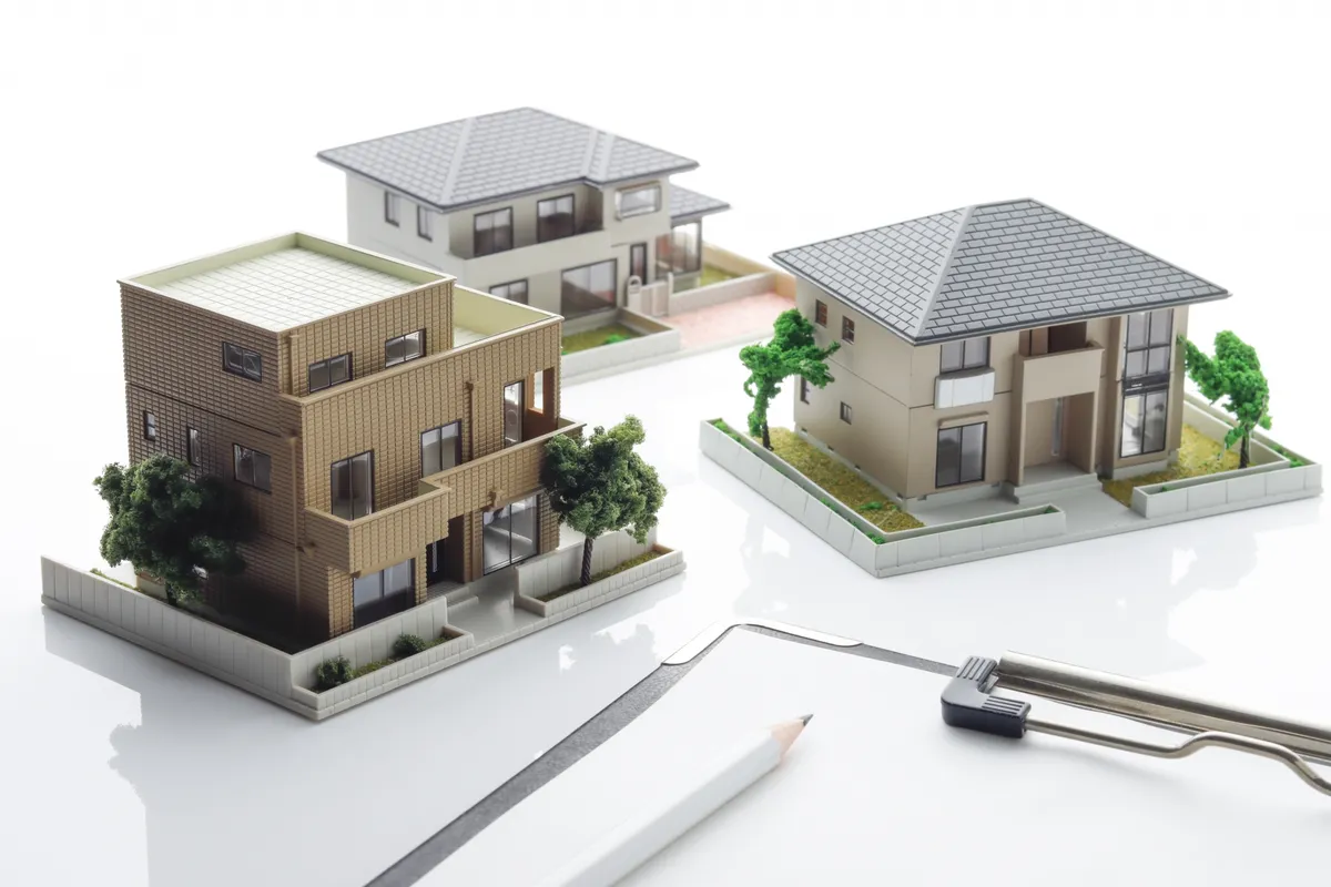 建築模型と設計道具