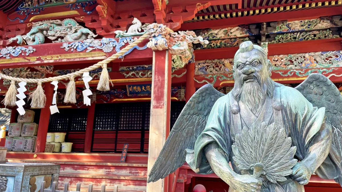 三峯神社の天狗像