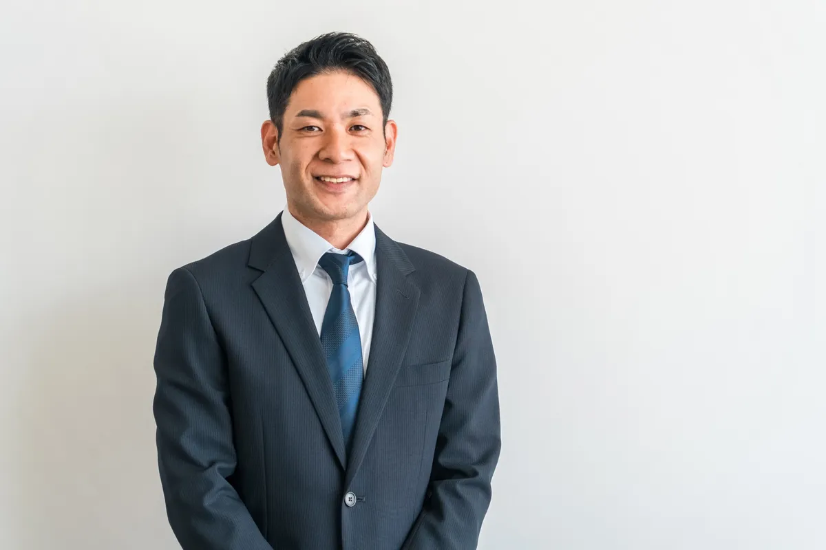 笑顔のビジネスマンポートレート
