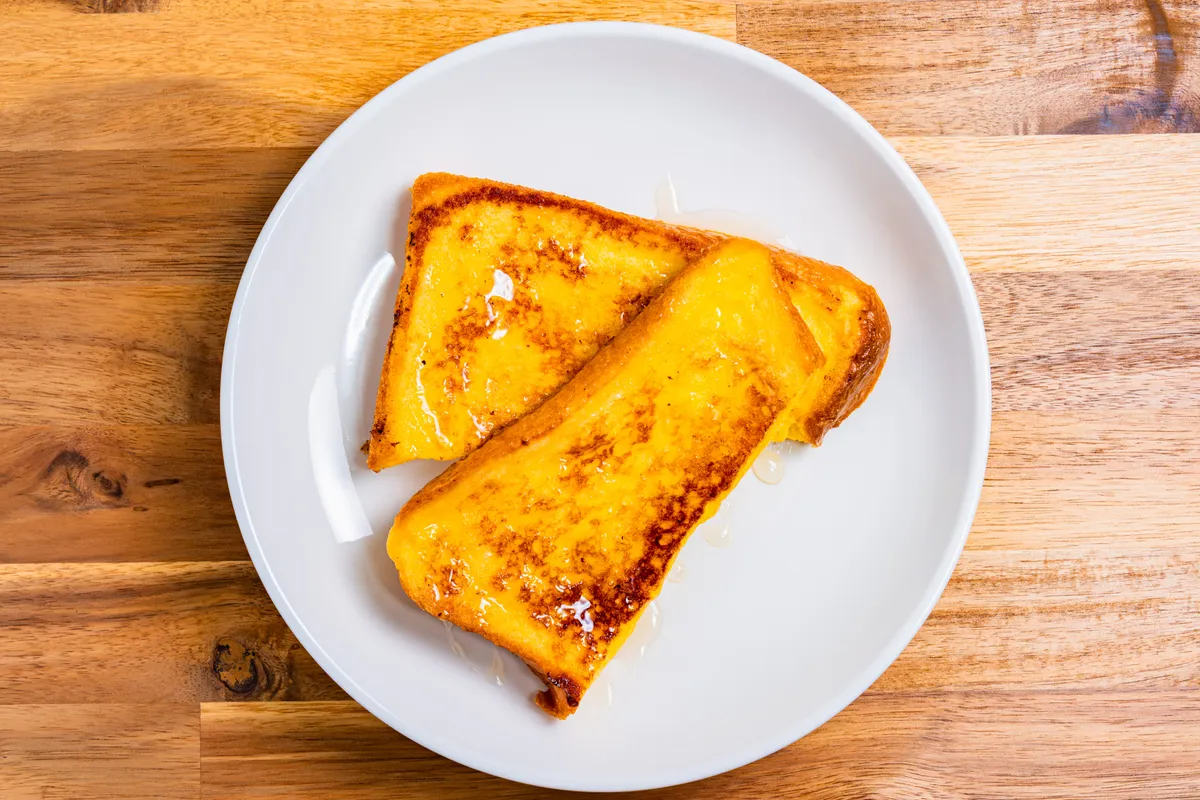 はちみつ掛けのフレンチトースト