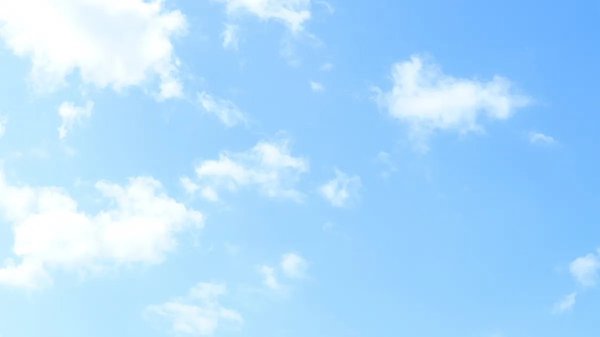 青空と白い雲