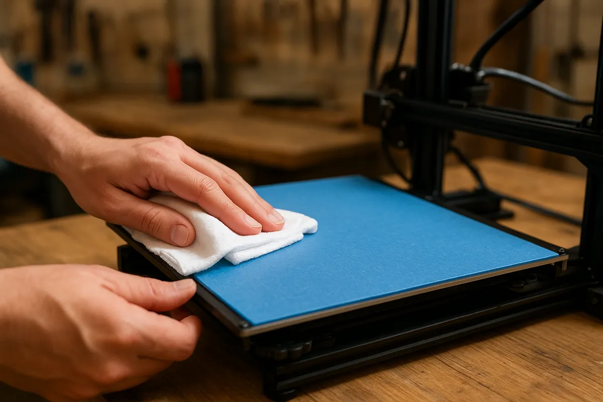 3Dプリンターの造形プロセス、フィラメント装填、キャリブレーション、スライサー設定、実践的なワークショップシーンを示す複数の角度からの写真。