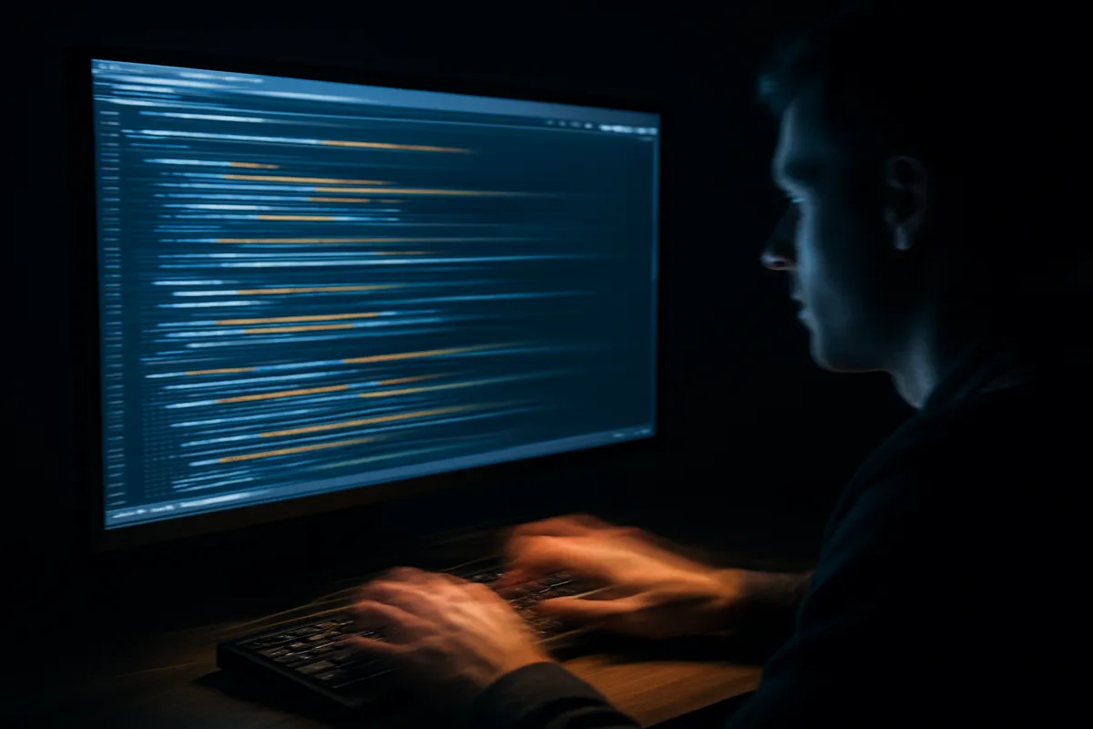 Claude CodeのAI支援開発環境を使用するプログラマーの作業シーン集