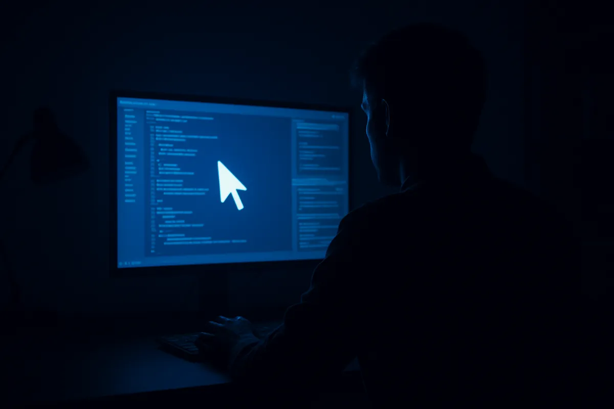 Cursor IDEを使用した開発作業の画面とワークスペースの風景