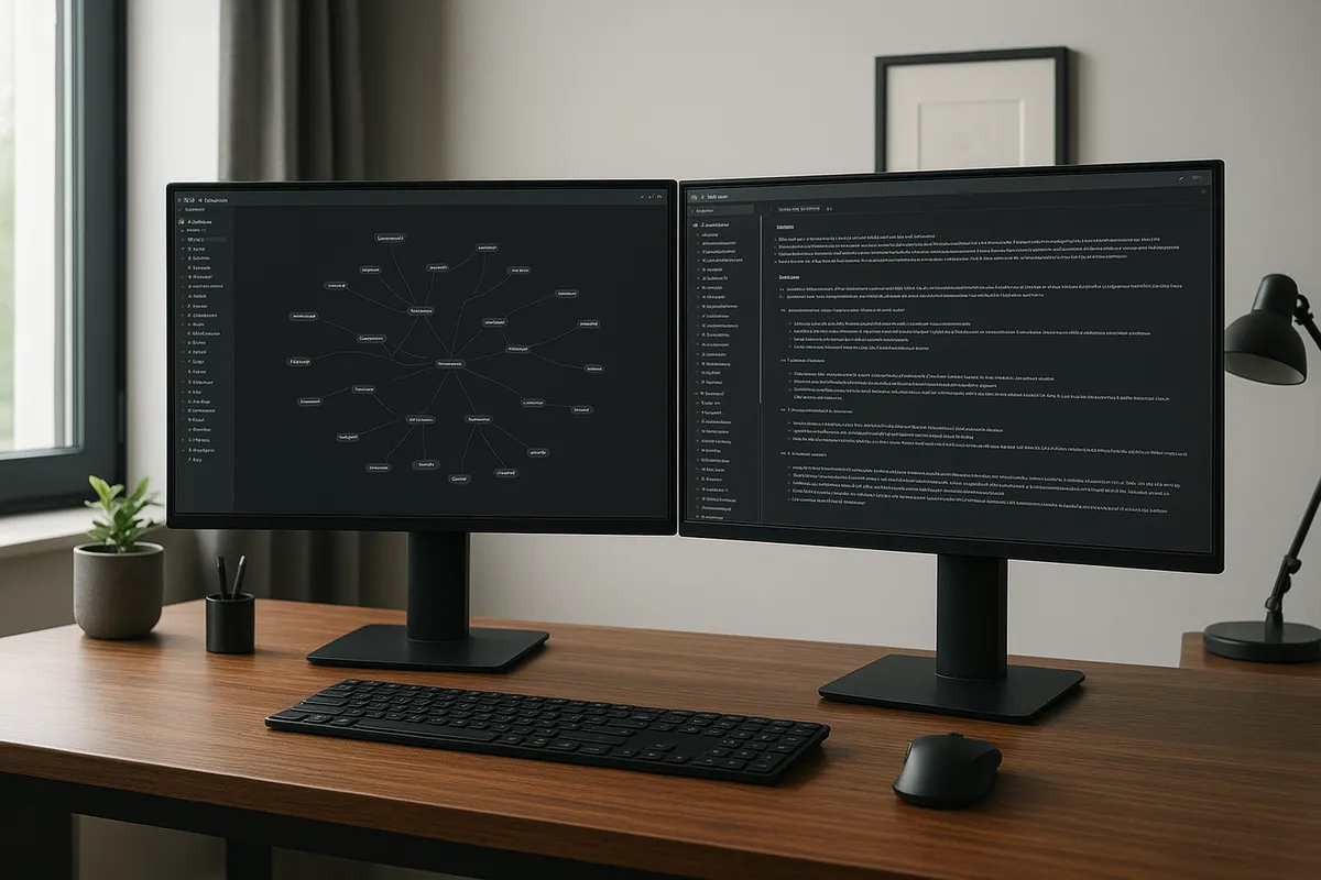 Obsidianアプリケーションを使用したデジタルノート管理とナレッジグラフの可視化