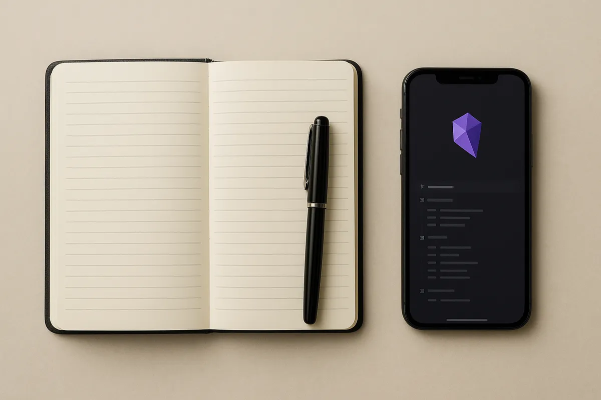 Obsidianアプリケーションを使用したデジタルノート管理とナレッジグラフの可視化