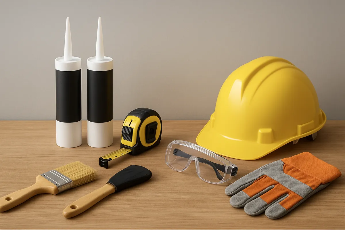 屋根の雨漏り予防とメンテナンス作業の様々なシーンを撮影した写真。