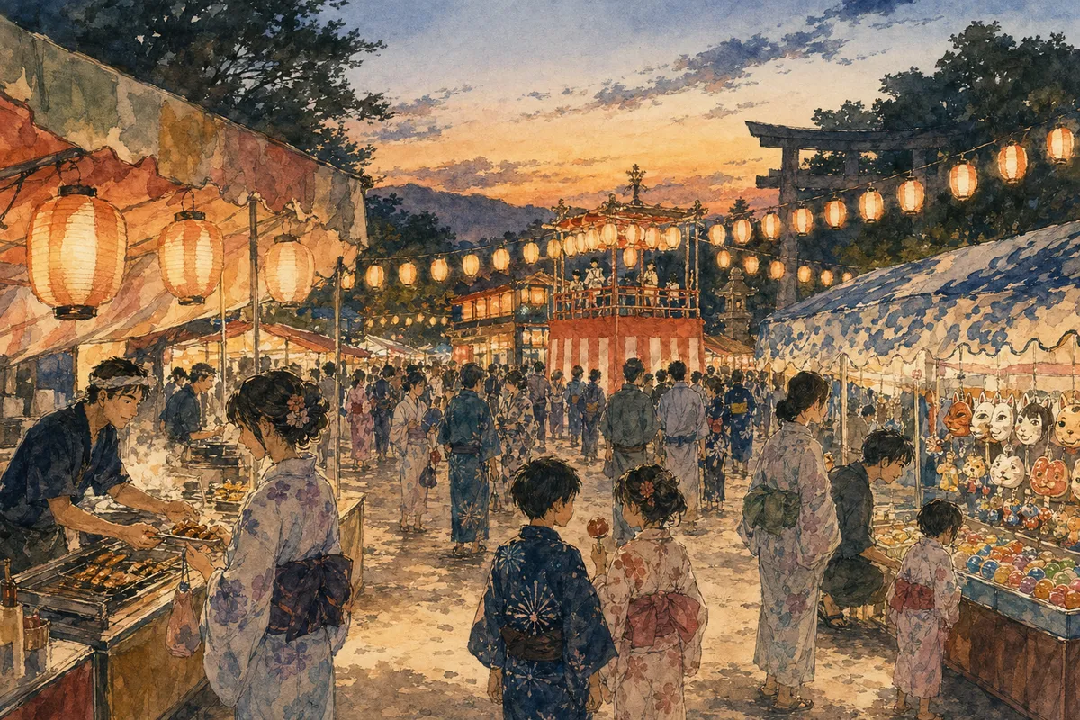 サブカルチャーイベント会場の活気ある雰囲気を表現した広角イメージ