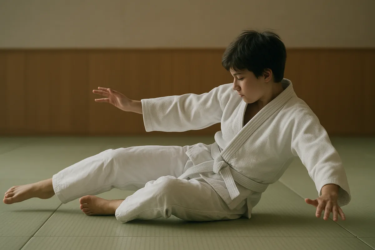 日本の伝統武道を学ぶ人々の稽古風景と道具。