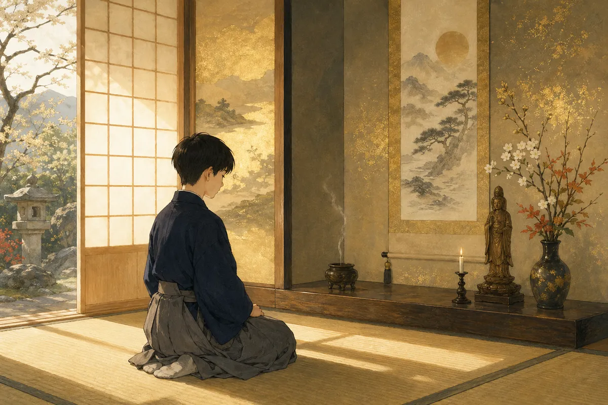 日本の伝統的な武道と芸道の精神性と修養の本質を表現した美しい芸術的イメージ集。