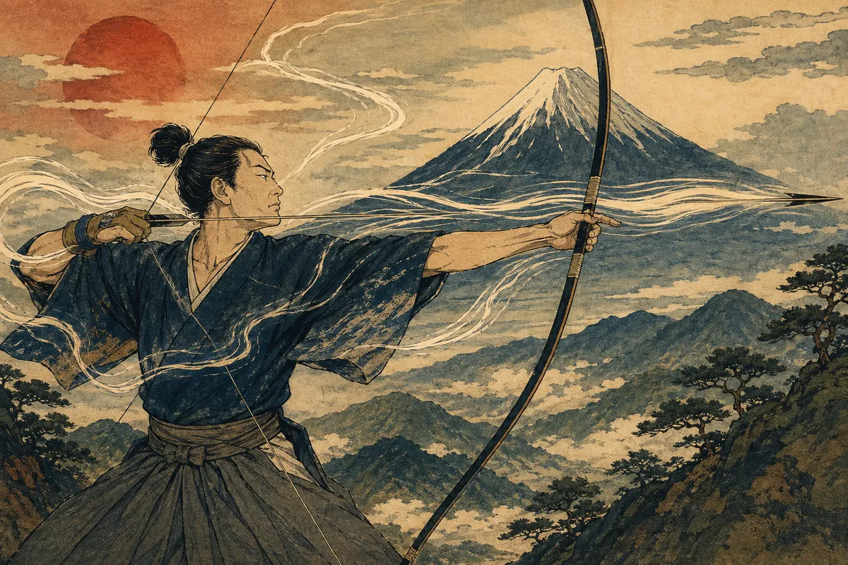 日本の伝統的な武道と芸道の精神性と修養の本質を表現した美しい芸術的イメージ集。