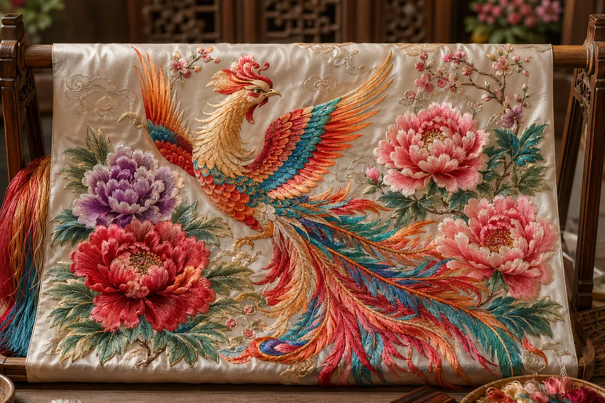 中国の伝統文化を象徴する水墨画・書道・工芸品のイメージ。