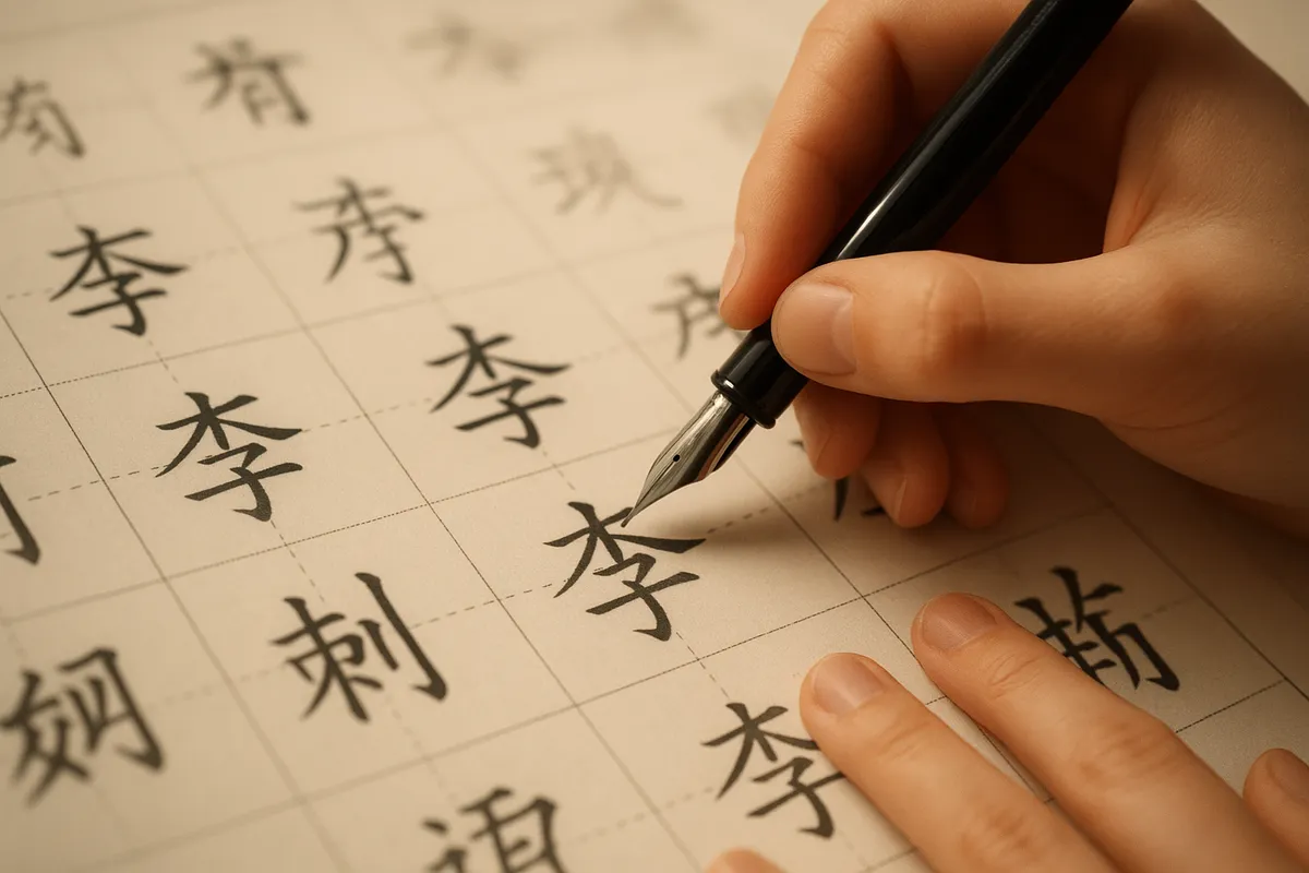 HSK試験対策の学習教材と勉強風景を示す様々な角度の写真集。