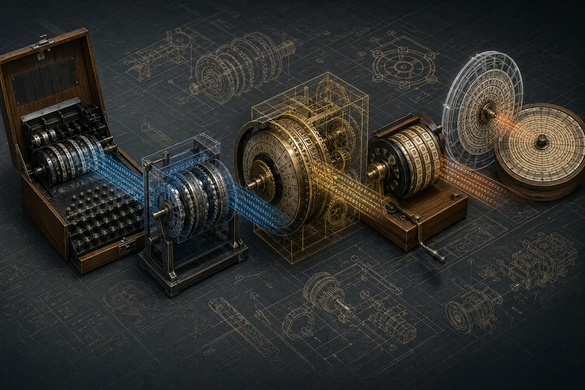 古代から現代までの暗号技術と仕組みを図解したビジュアル百科。