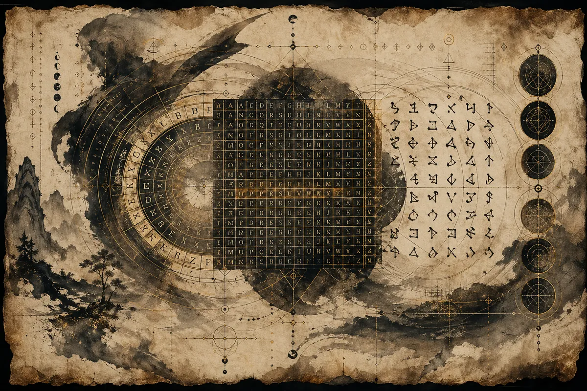 古代から現代までの暗号技術と仕組みを図解したビジュアル百科。