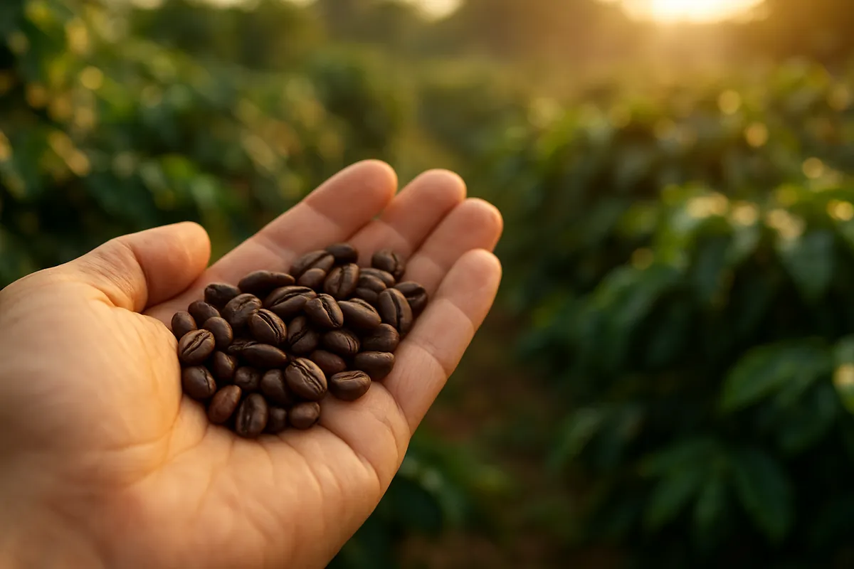 様々な焙煎度のコーヒー豆を様々なアングルから撮影した写真セット