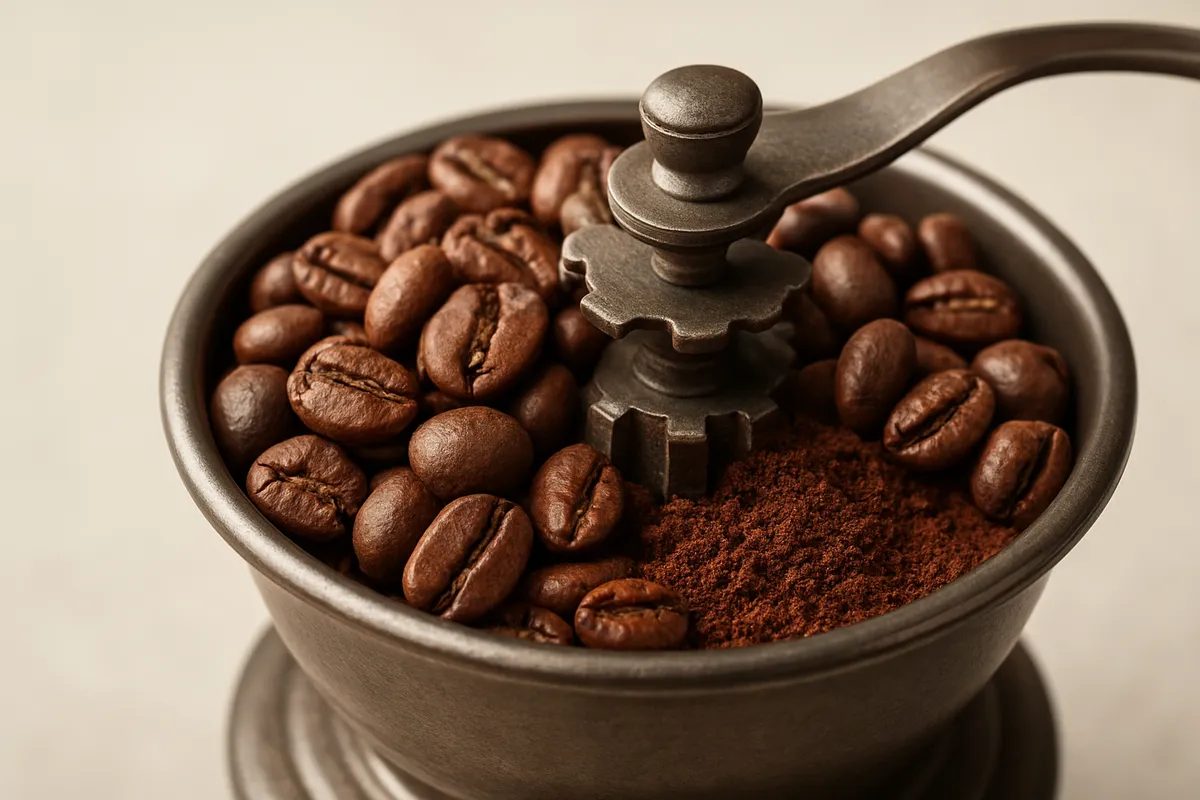 様々な焙煎度のコーヒー豆を様々なアングルから撮影した写真セット