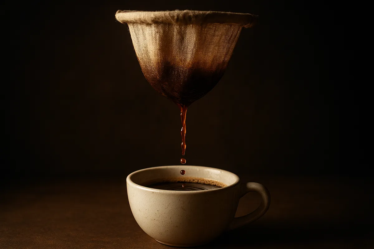 コーヒーを正しく抽出するための様々なテクニックと器具の使用方法を示す画像集