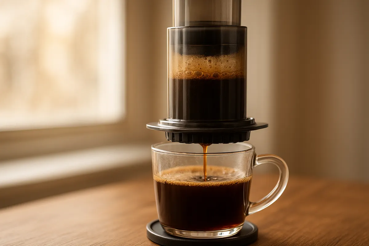 コーヒーを正しく抽出するための様々なテクニックと器具の使用方法を示す画像集