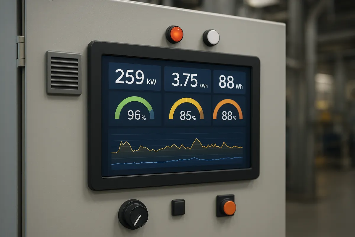 高圧受電設備キュービクルの導入に際する利点と課題の実践的な比較を示す産業用電気施設の画像。
