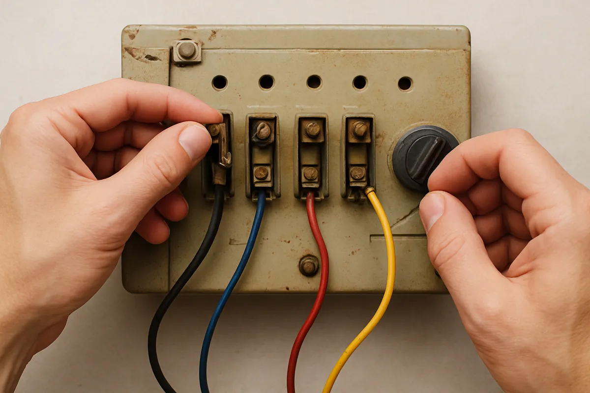 高圧受電設備キュービクルの交換・更新プロセスを示す複数の工程写真