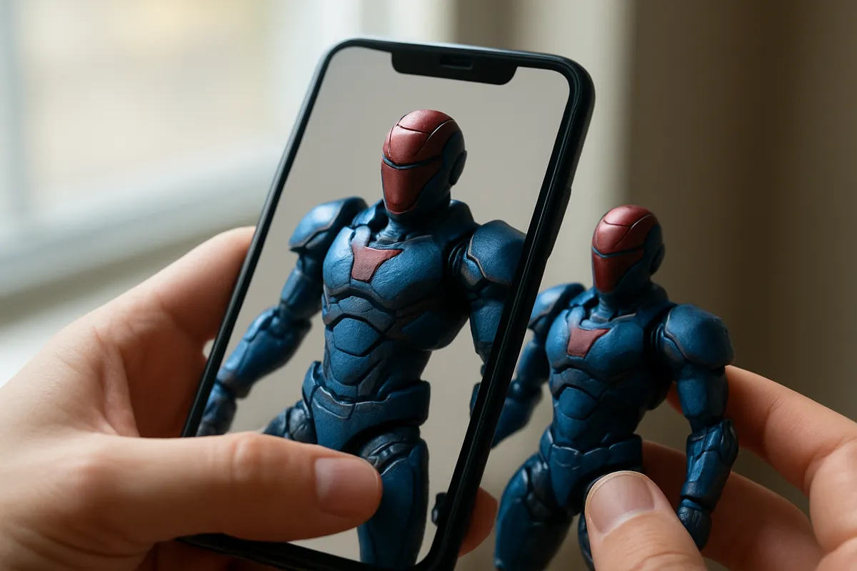 フィギュアの購入と売却に関する、査定・価値評価・市場相場の実例を示す写真素材