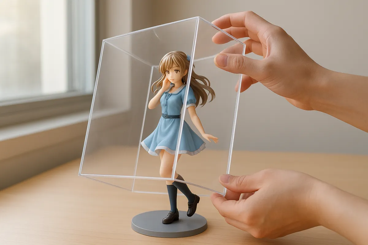 フィギュアの美しいディスプレイ展示方法と照明・アクセサリーの組み合わせ事例。
