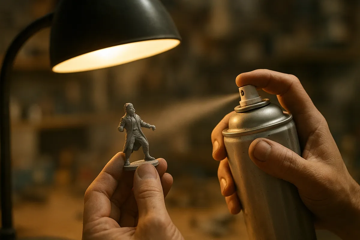 フィギュア塗装の各工程と道具を紹介する複数の作業風景