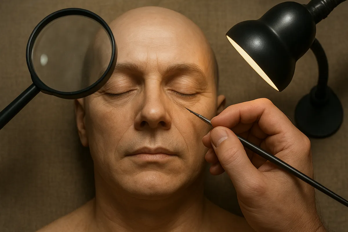 フィギュア塗装の各工程と道具を紹介する複数の作業風景