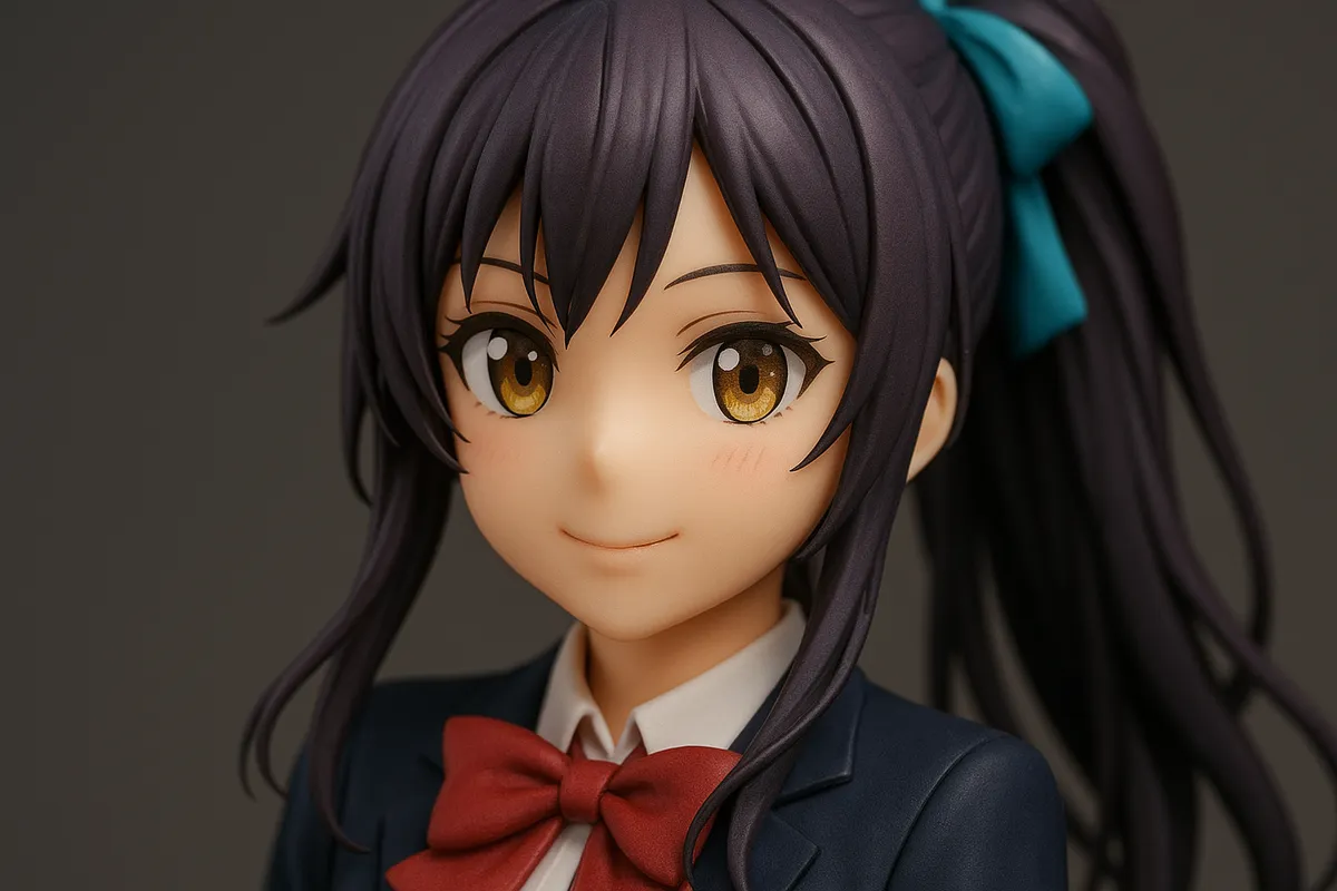 フィギュアの細部の塗装品質と造形を確認するためのレビュー参考画像。