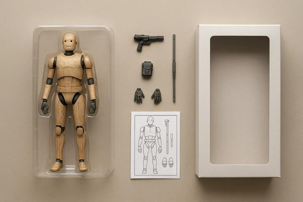 フィギュアの細部の塗装品質と造形を確認するためのレビュー参考画像。