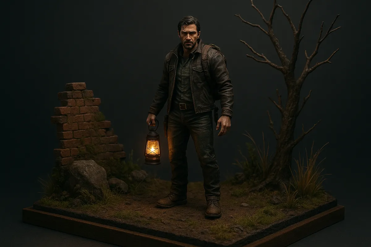 フィギュアの細部の塗装品質と造形を確認するためのレビュー参考画像。