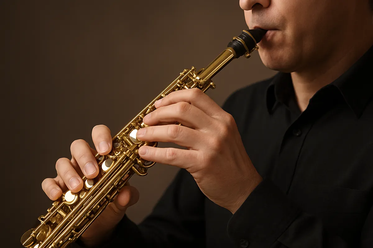 大人初心者向けのニッチ楽器（サックス、三味線、アコーディオン、尺八）の入門シーンと演奏方法の紹介画像