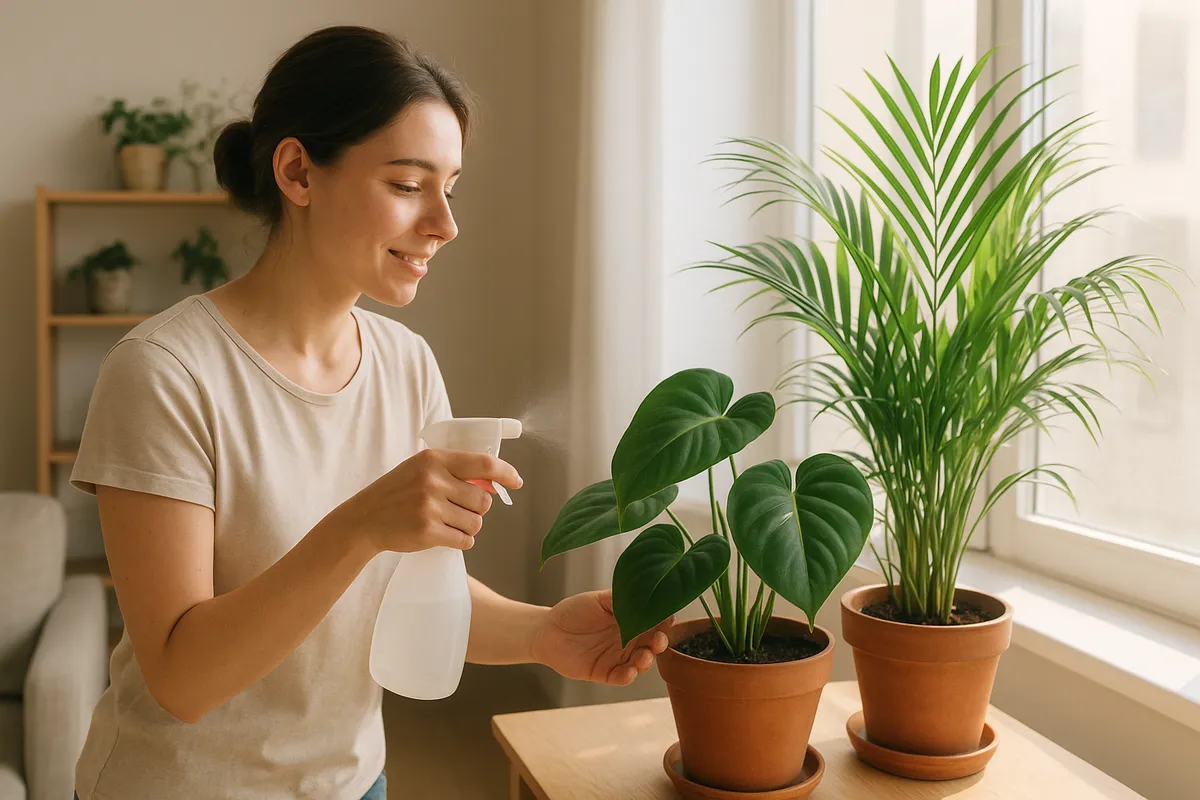 初心者向けの観葉植物の育て方やお手入れの様々なシーン