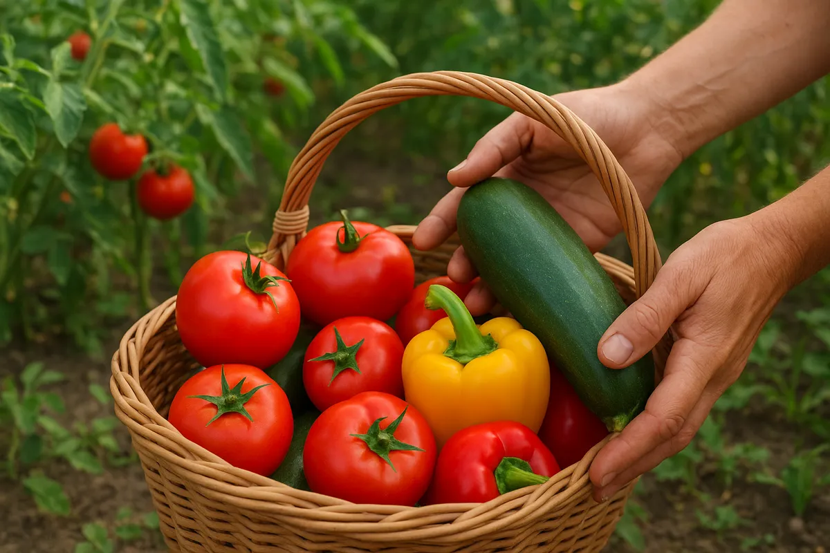 家庭菜園で野菜を育てる初心者向けのガイドシーン集。