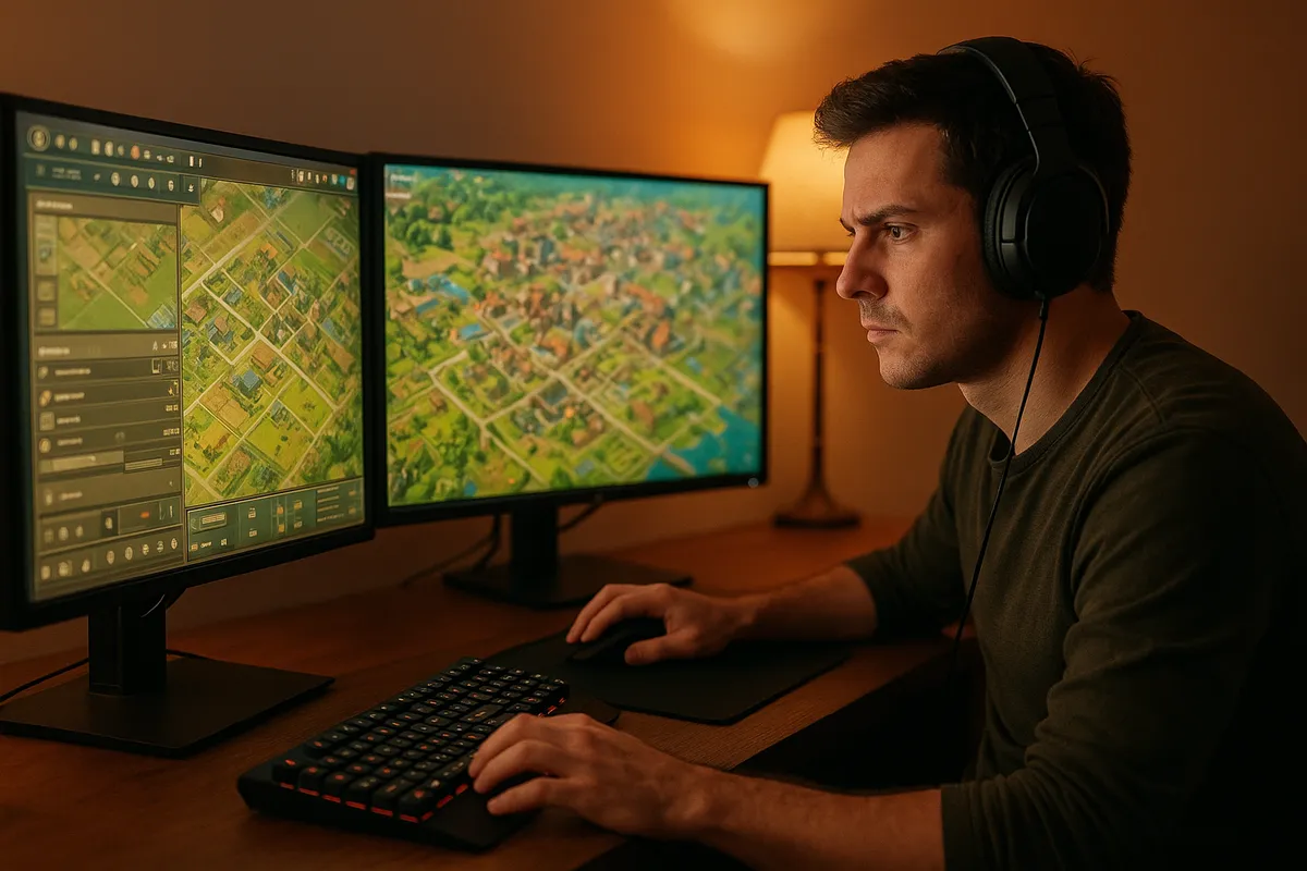 箱庭ゲームのレビューと攻略情報を扱うゲームメディアの様子を表す画像