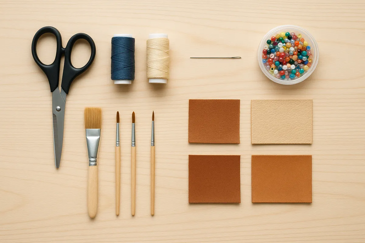 様々な手芸・ハンドクラフトの制作風景と完成作品を示す画像。