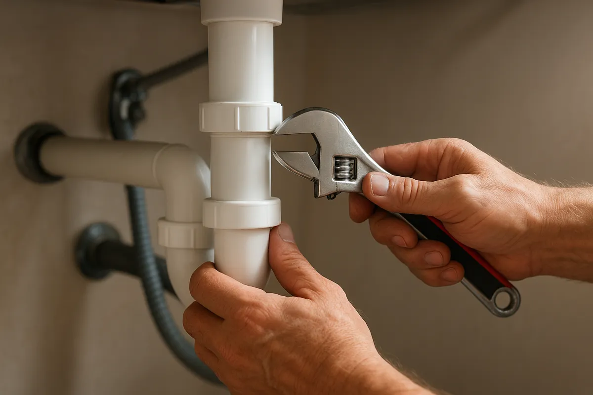住宅の水回り・排水管メンテナンスの実践的な修理手順と工具の使用例。