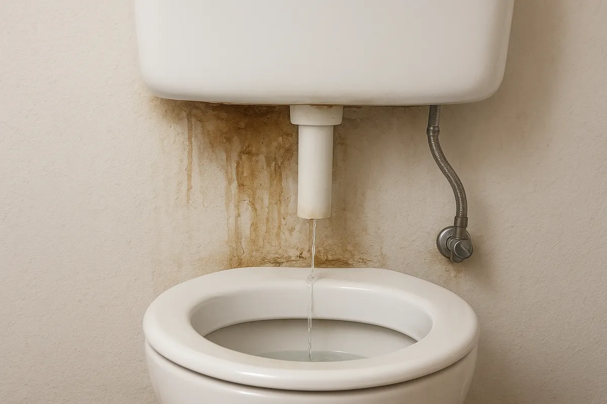 トイレや水回り設備のトラブル診断と修理方法を示す実践的な画像。