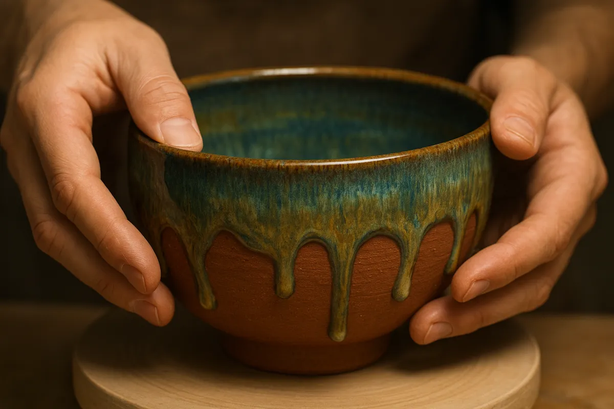 日本の伝統工芸職人が手作業で高度な技術を駆使して工芸品を製作している様子。