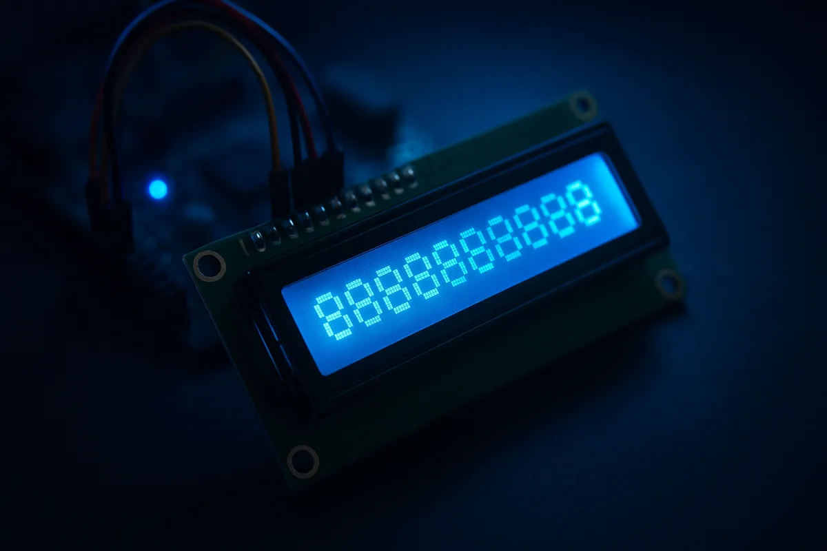ArduinoマイコンボードとLEDやセンサーなどの電子部品を使った電子工作キットの写真。