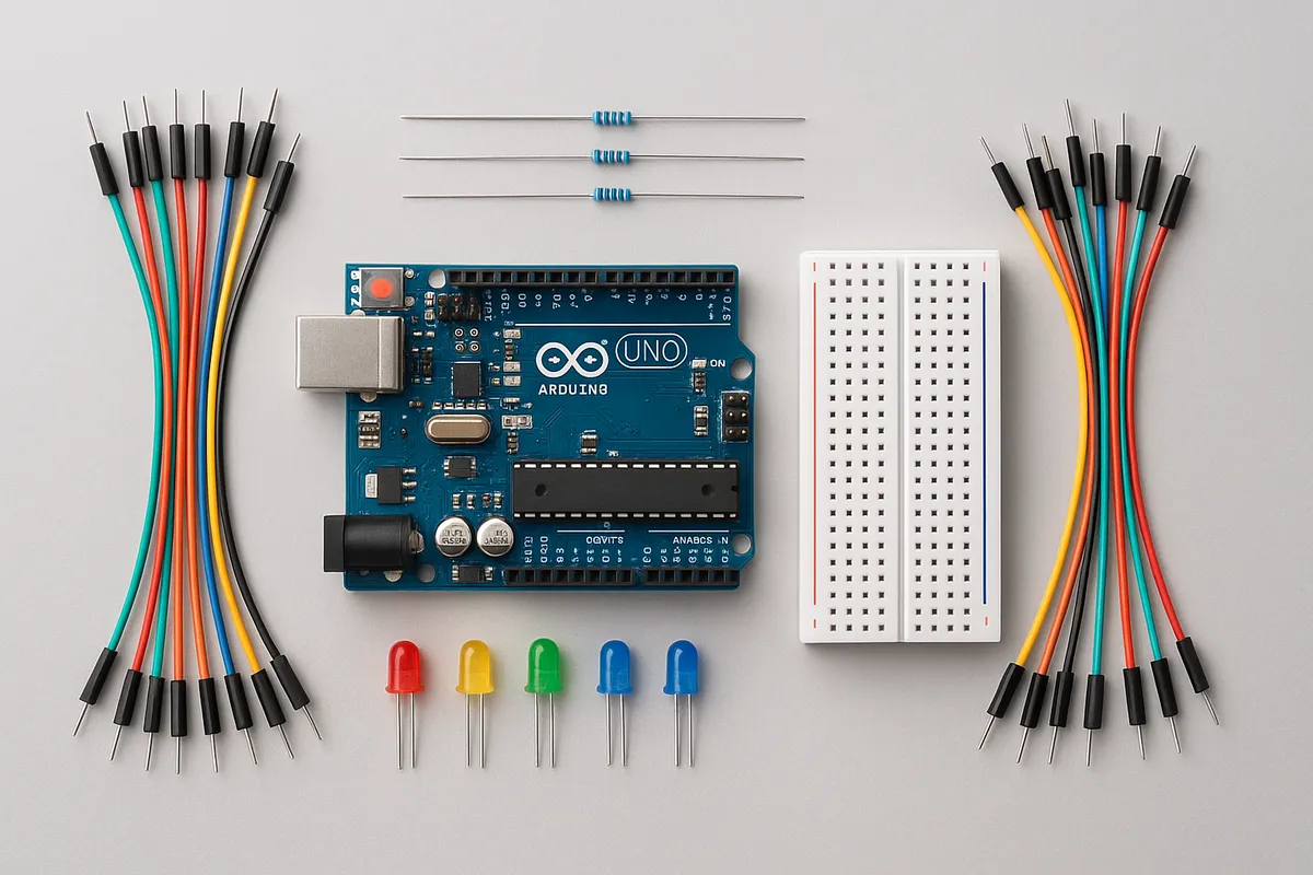 電子工作初心者向けのArduino、ラズベリーパイ、ブレッドボード、はんだごて、電子部品など、テックDIY学習に必要な工具と機器のセットアップガイド
