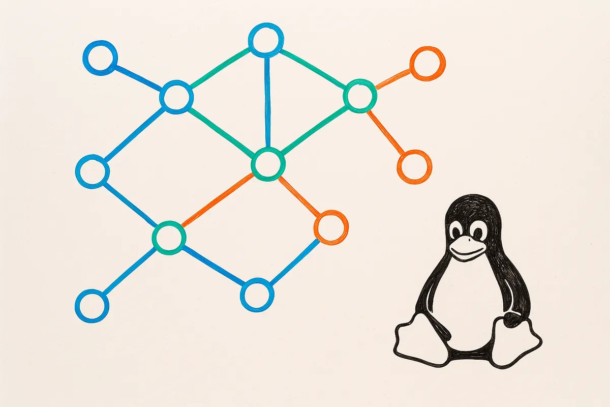 Linux環境でのDocker開発とターミナルコマンド実行の実践的なセットアップシーン。