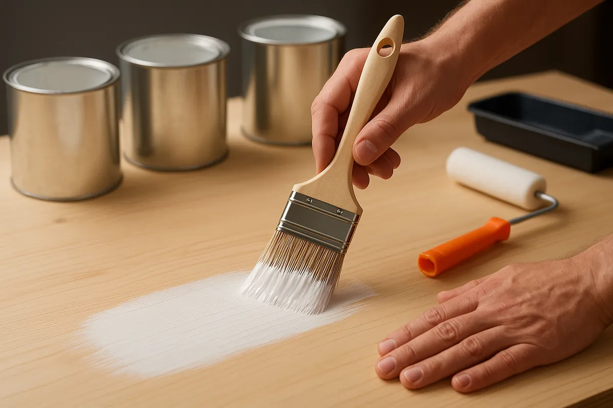 塗装DIYのための様々な技法と道具を紹介するガイド画像。