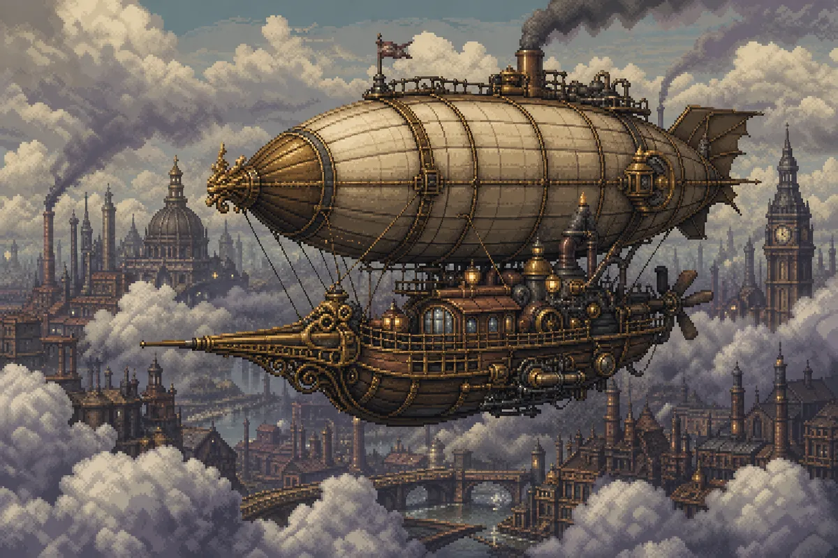 歴史的な建築と文化をピクセルアート・ドット絵で表現したレトログラフィックスタイルの作品集
