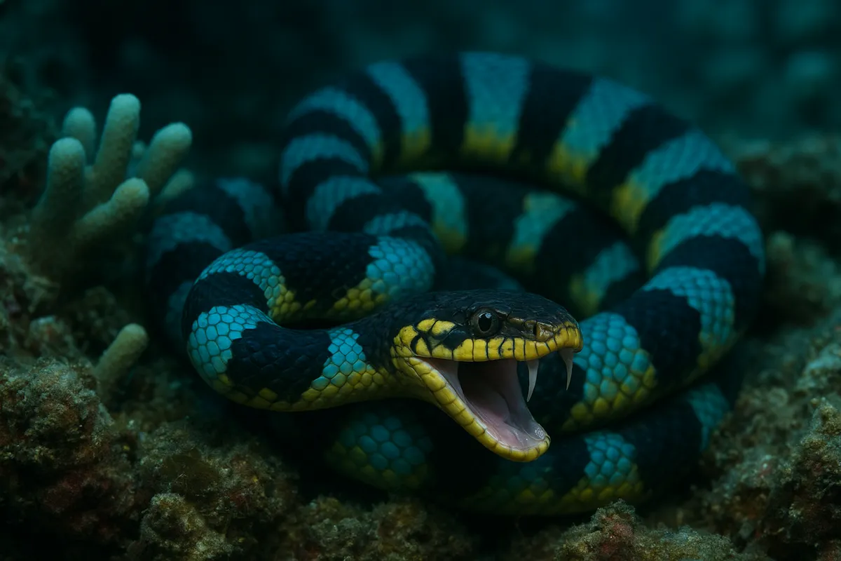 自然界に存在する有毒な生物や植物の科学的標本写真。