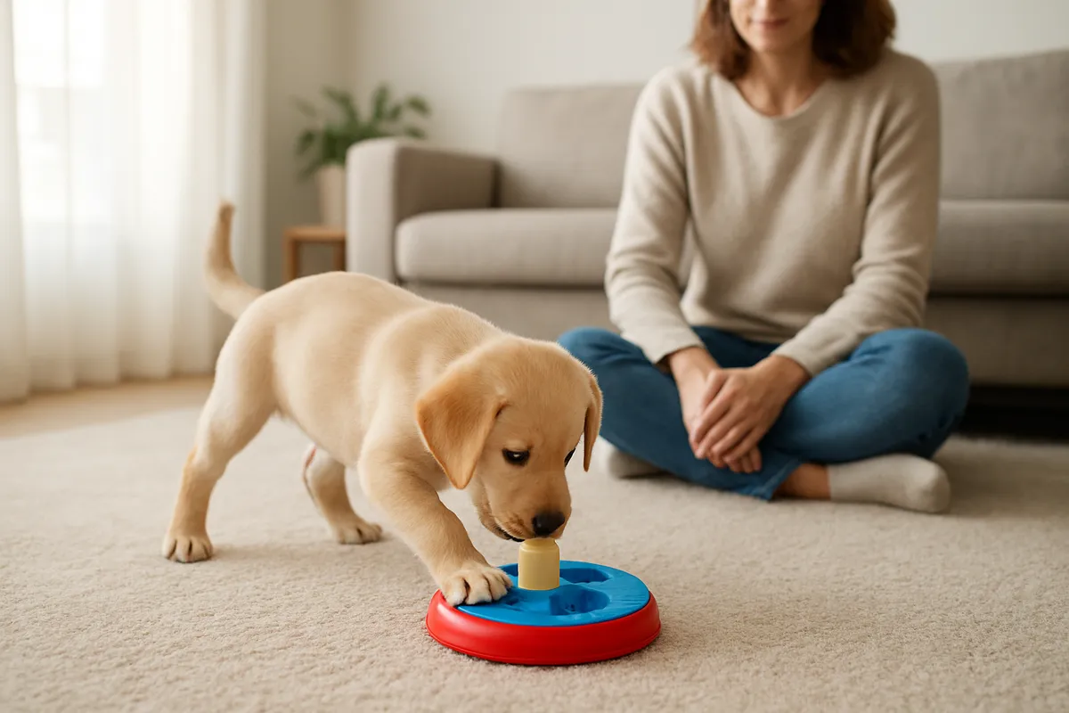 犬の飼い方を初心者向けにわかりやすく紹介する実践的な写真集。