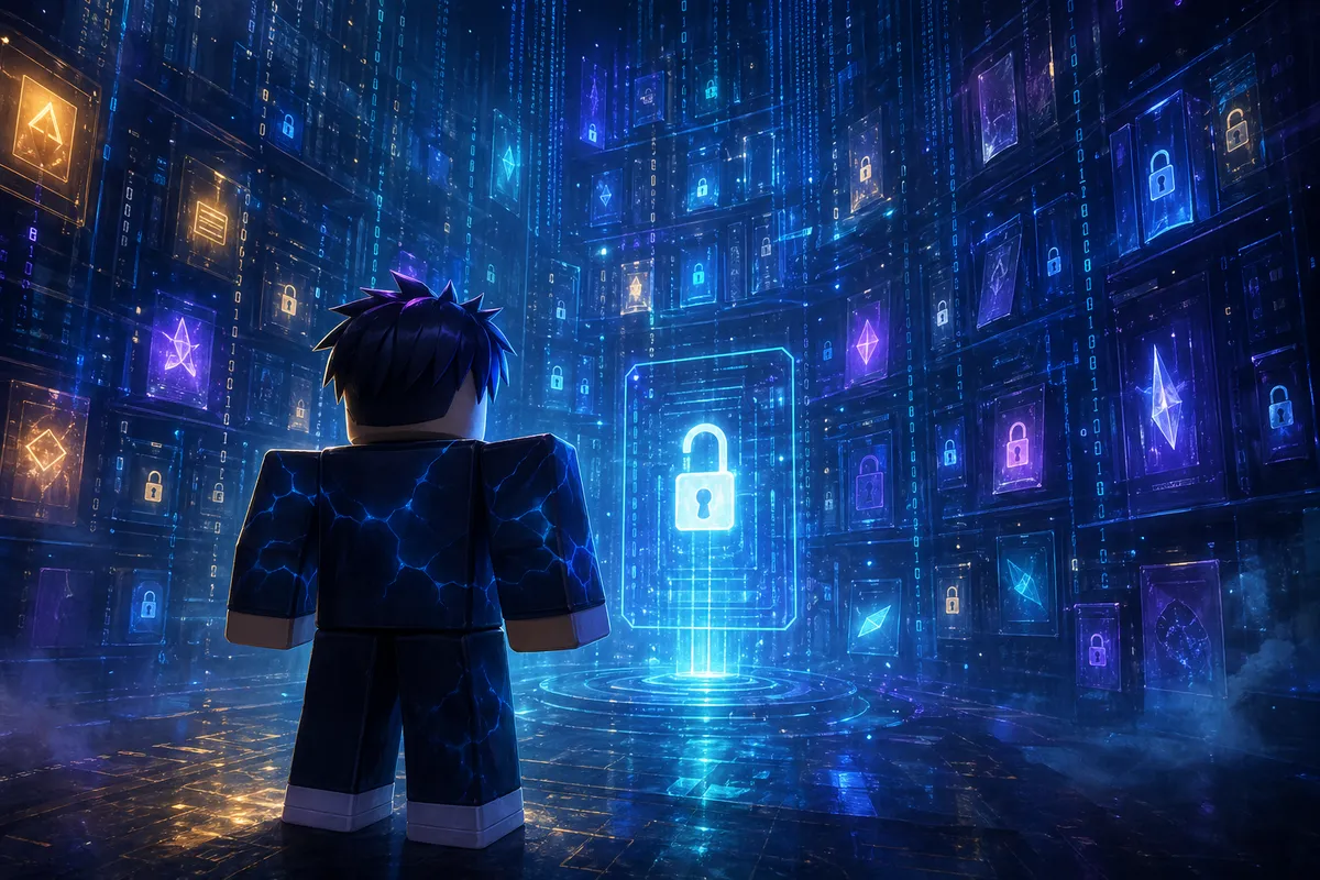 Robloxの無料コード一覧とリディーム方法を紹介するイラストレーション