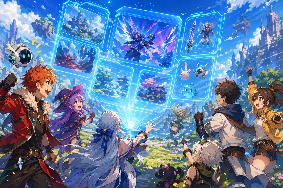 ロブロックスの最新ニュースと情報が流れるデジタルイラスト